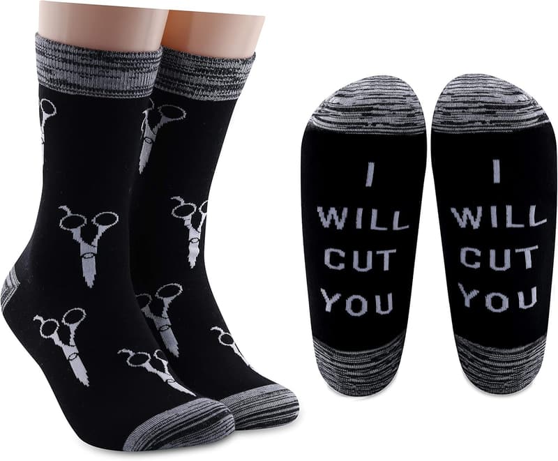 Funny Hair Stylist Socks - Great Cosmetology Graduation Gift