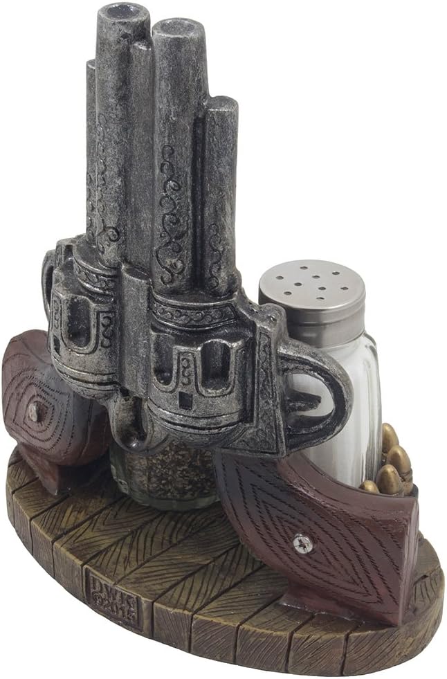 Rustic Western Six-Shooter Salt and Pepper Shaker Set