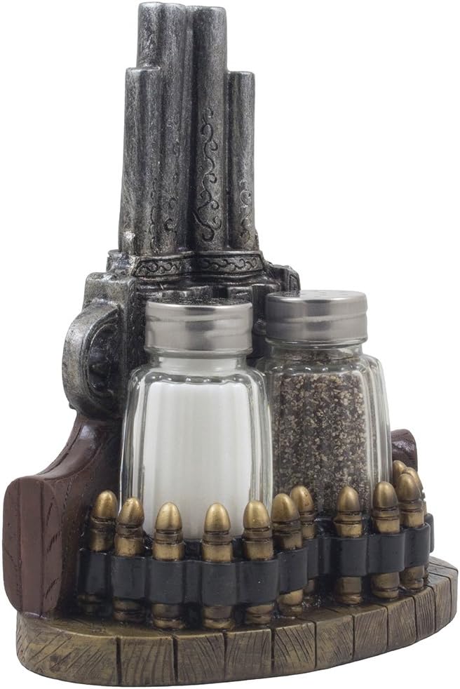 Rustic Western Six-Shooter Salt and Pepper Shaker Set