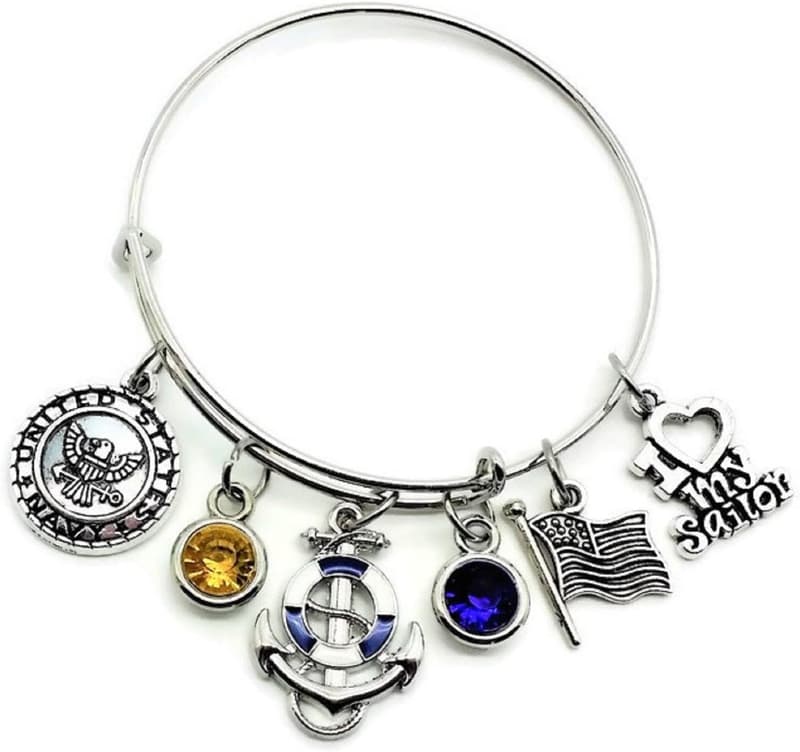 Navy Bracelet for Women - Sailor Bangle Gift