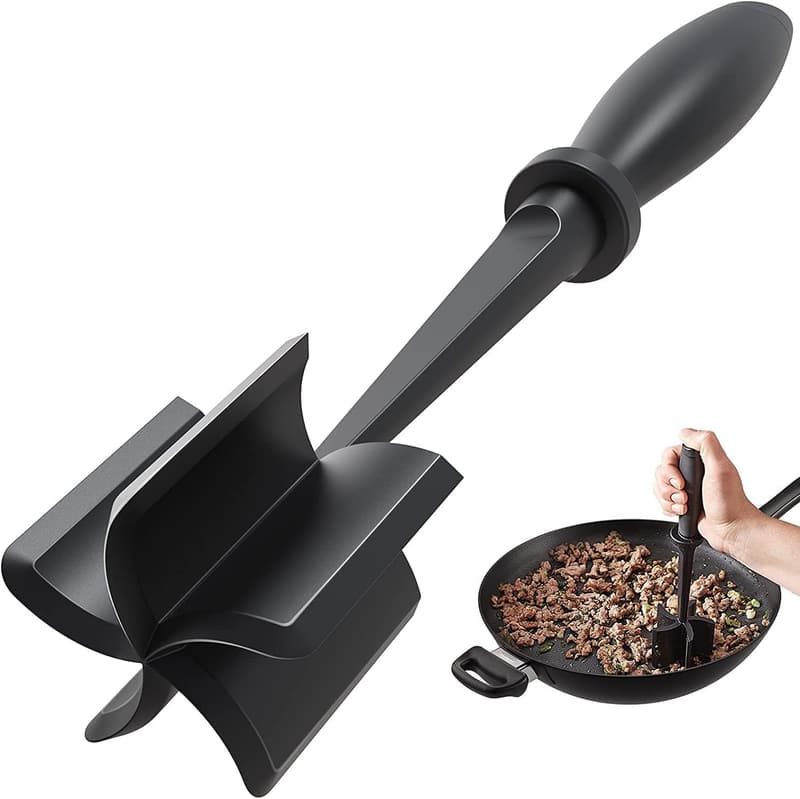 Premium Heat Resistant Meat Chopper & Hamburger Grinder - Black