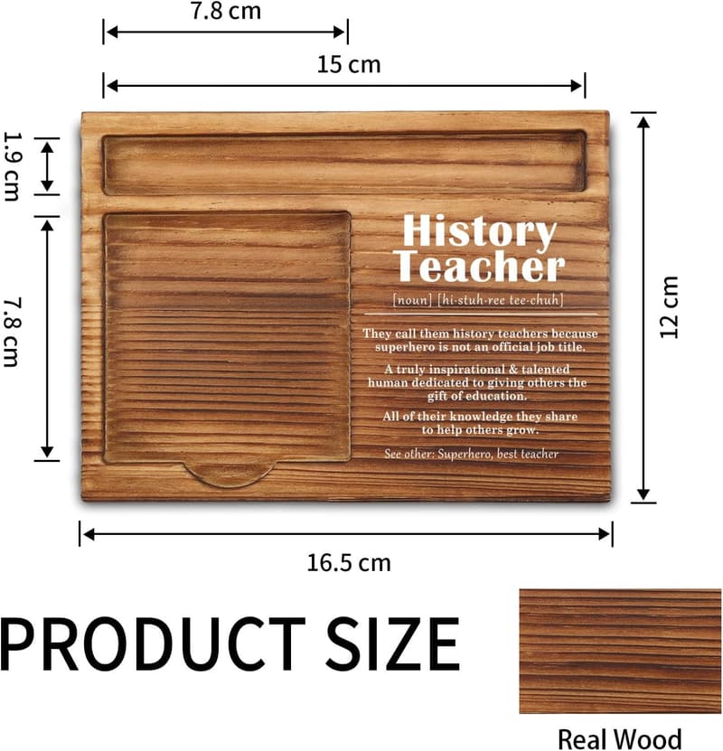 History Teacher Appreciation Sticky Note Holder Gift