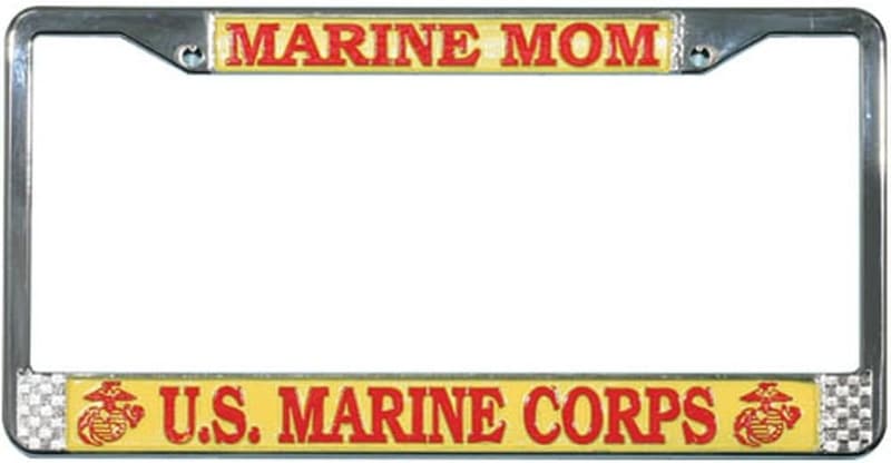 Marine Mom License Plate Frame