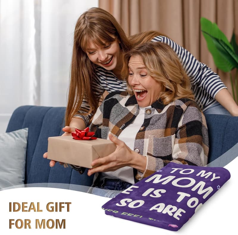 Mother's Day Soft Flannel Blanket Gift for Mom, 60