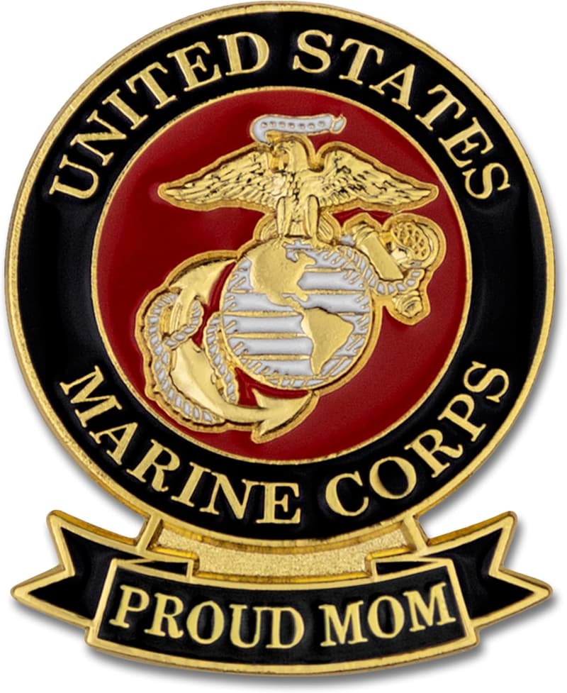 Proud Parent Military Sash Ribbon Lapel Pin - Gift Boxed