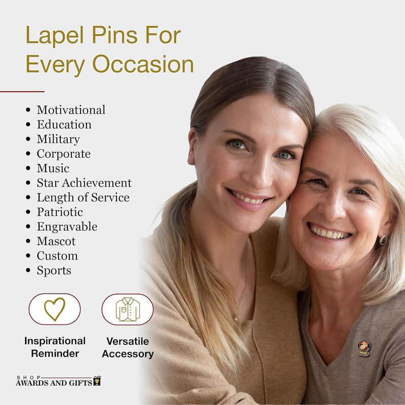 Proud Parent Military Sash Ribbon Lapel Pin - Gift Boxed