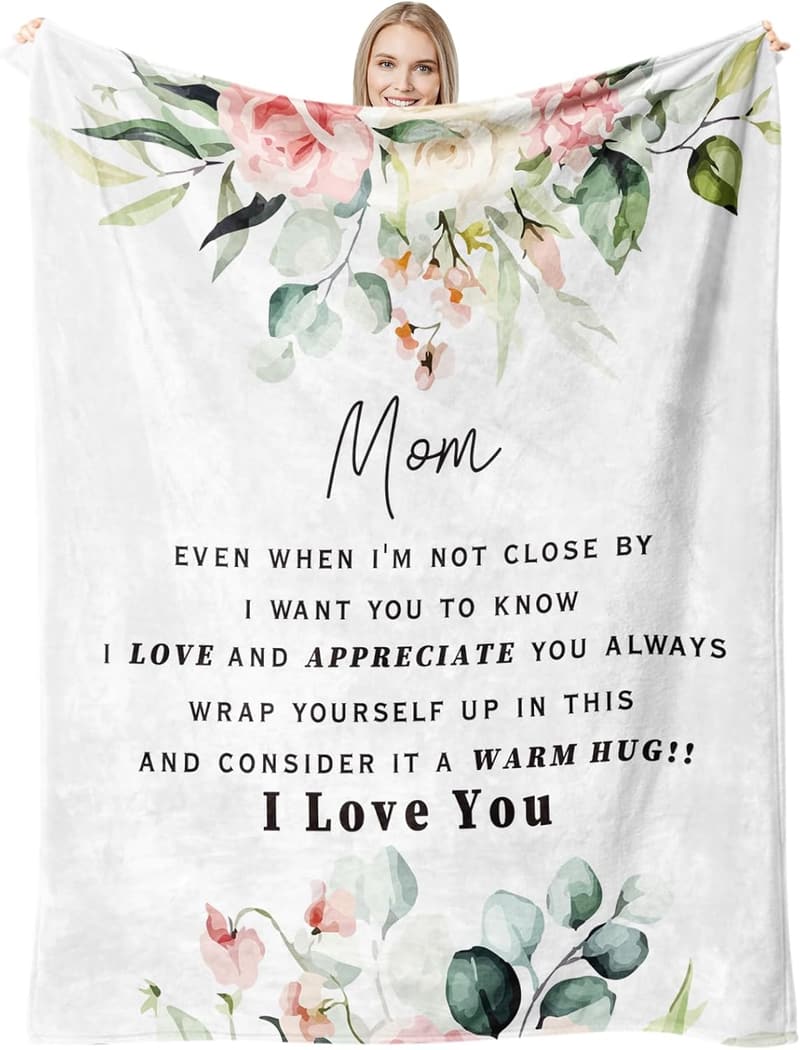 Birthday Gift for Mom - Soft Flannel Throw Blanket 60x50