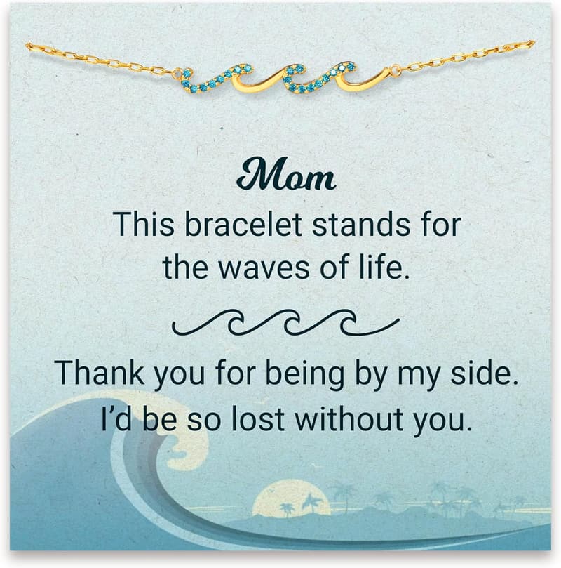 Women's Wave Bracelet - Ideal Birthday or Retirement Gift