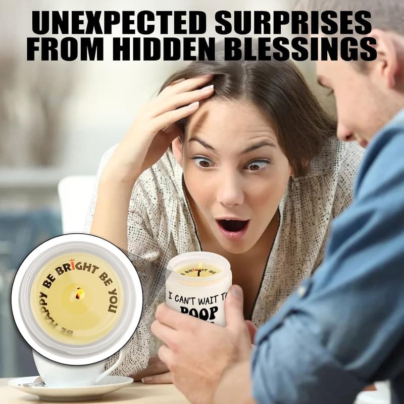 Housewarming Lavender Scented Candle with Humor