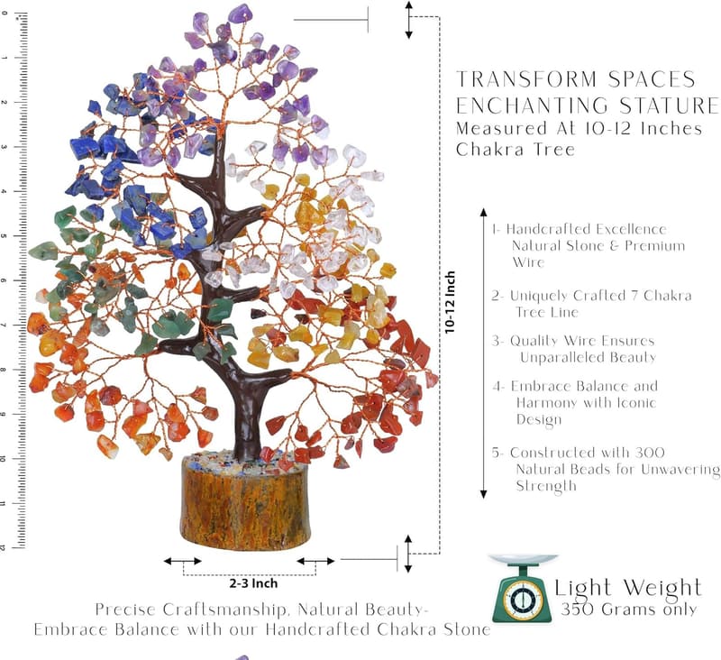 Chakra Stone Tree of Life - Crystal Home Decor & Gifts