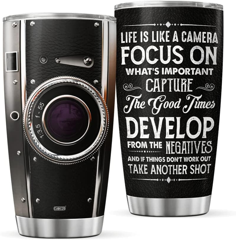 Stainless Steel Tumbler with Quote – Perfect Birthday Gift for Men