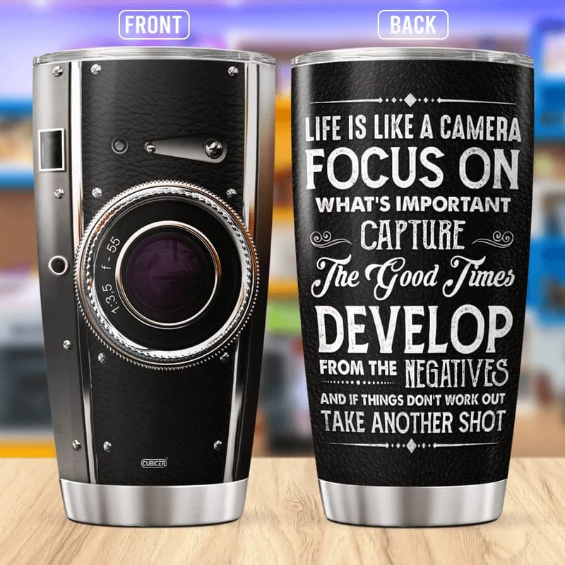 Stainless Steel Tumbler with Quote – Perfect Birthday Gift for Men