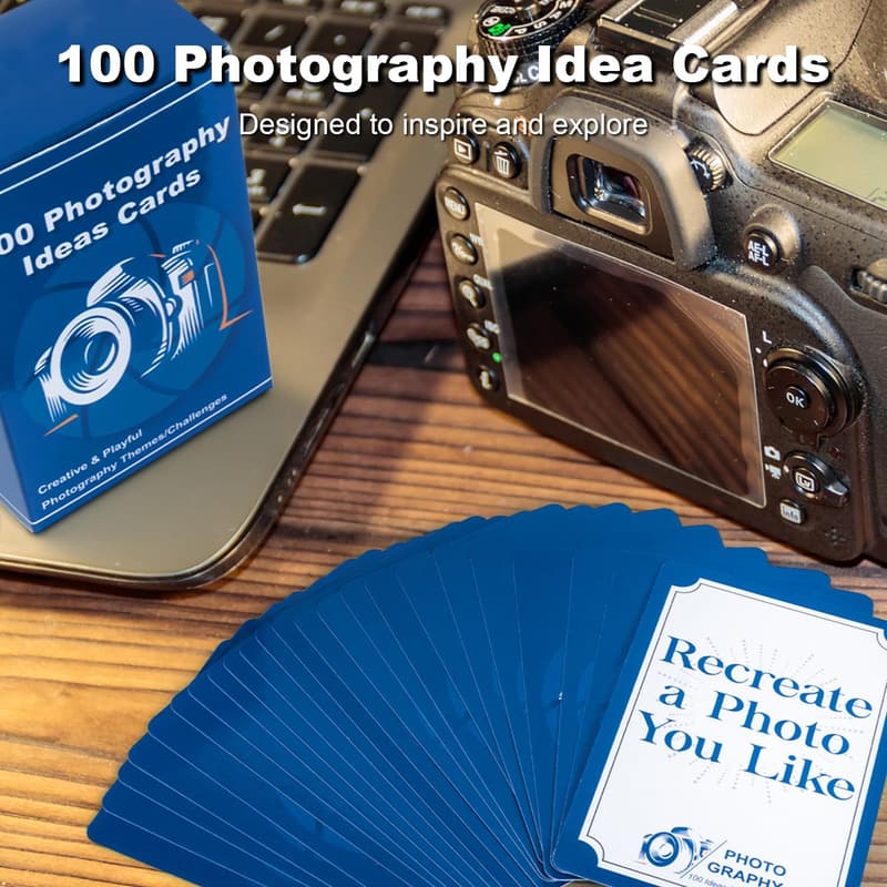Photography Idea Cards - 100 Inspiring Themes & Challenges for Camera Lovers