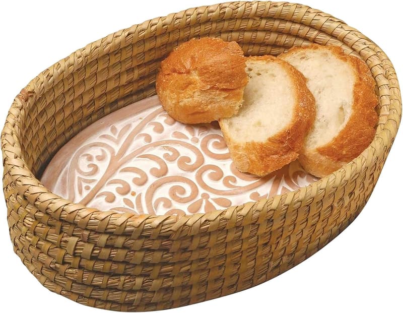 Terracotta Bread Warmer Basket - Ideal Housewarming Gift