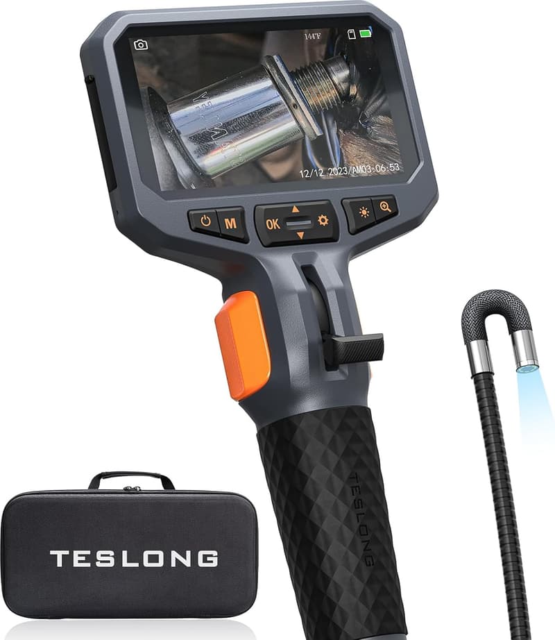 Industrial Endoscope Inspection Camera with Light, 5FT