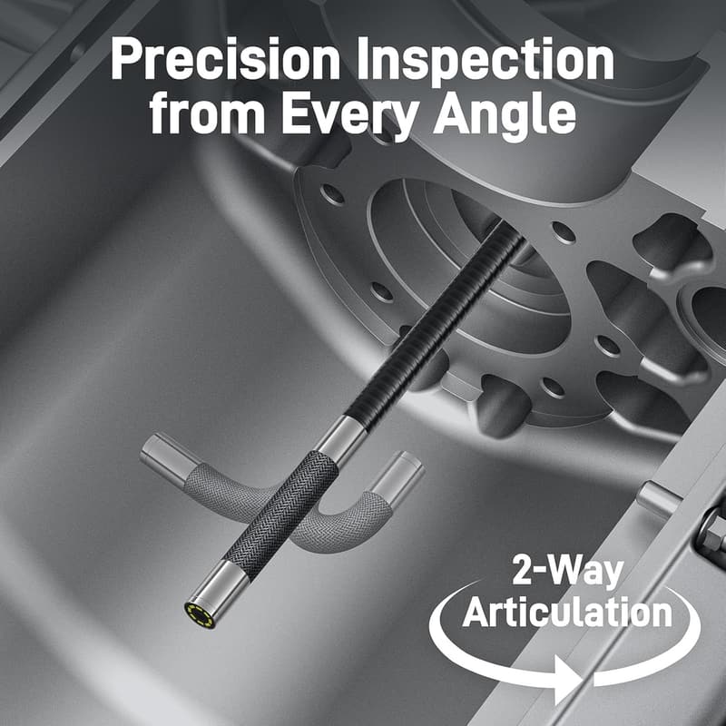 Industrial Endoscope Inspection Camera with Light, 5FT