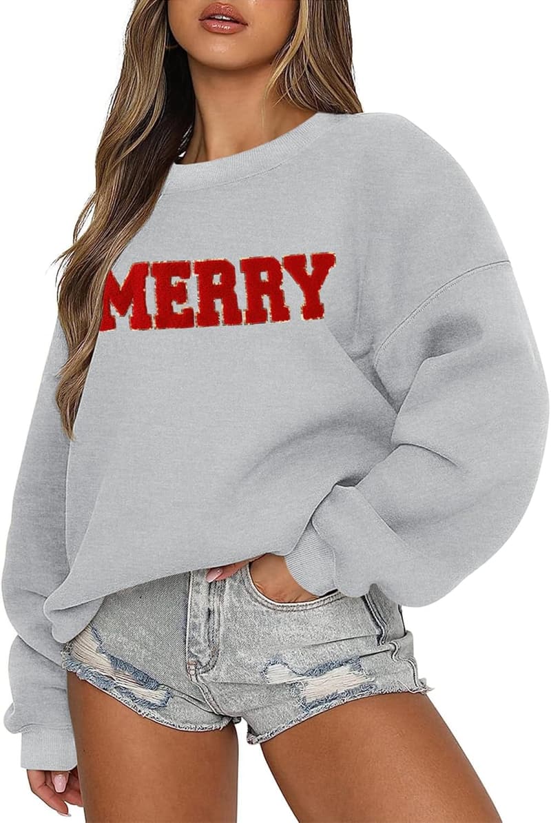 Casual Oversized Fleece Sweatshirt for Women