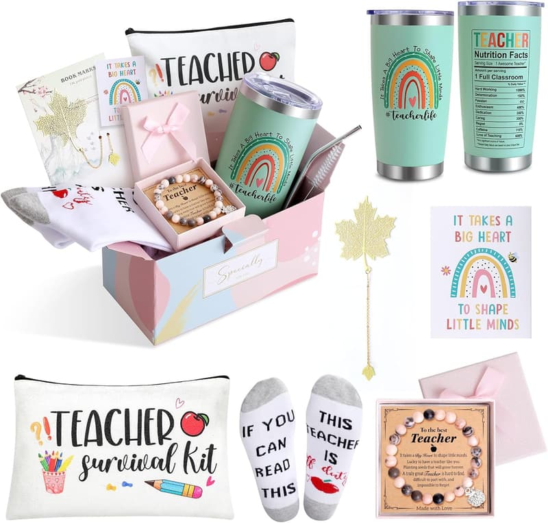 Teacher Appreciation 20 oz Tumbler Set for Women