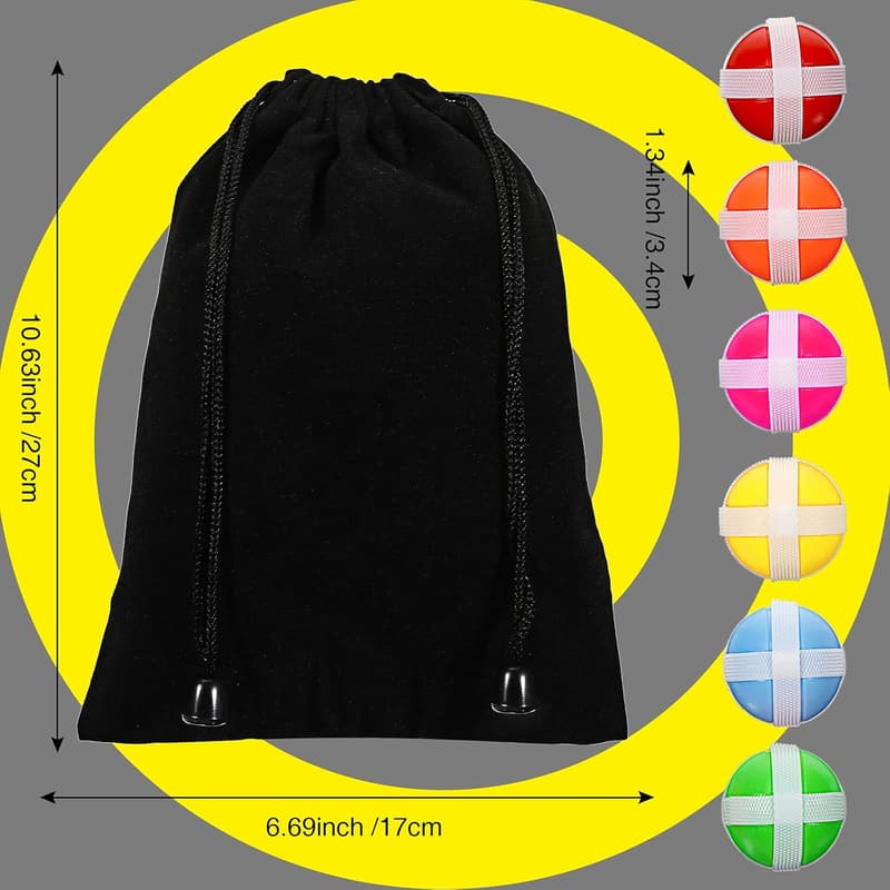 Sticky Balls for Dart Board - 30 Pack with Storage Bag - Safe for Indoor/Outdoor Games