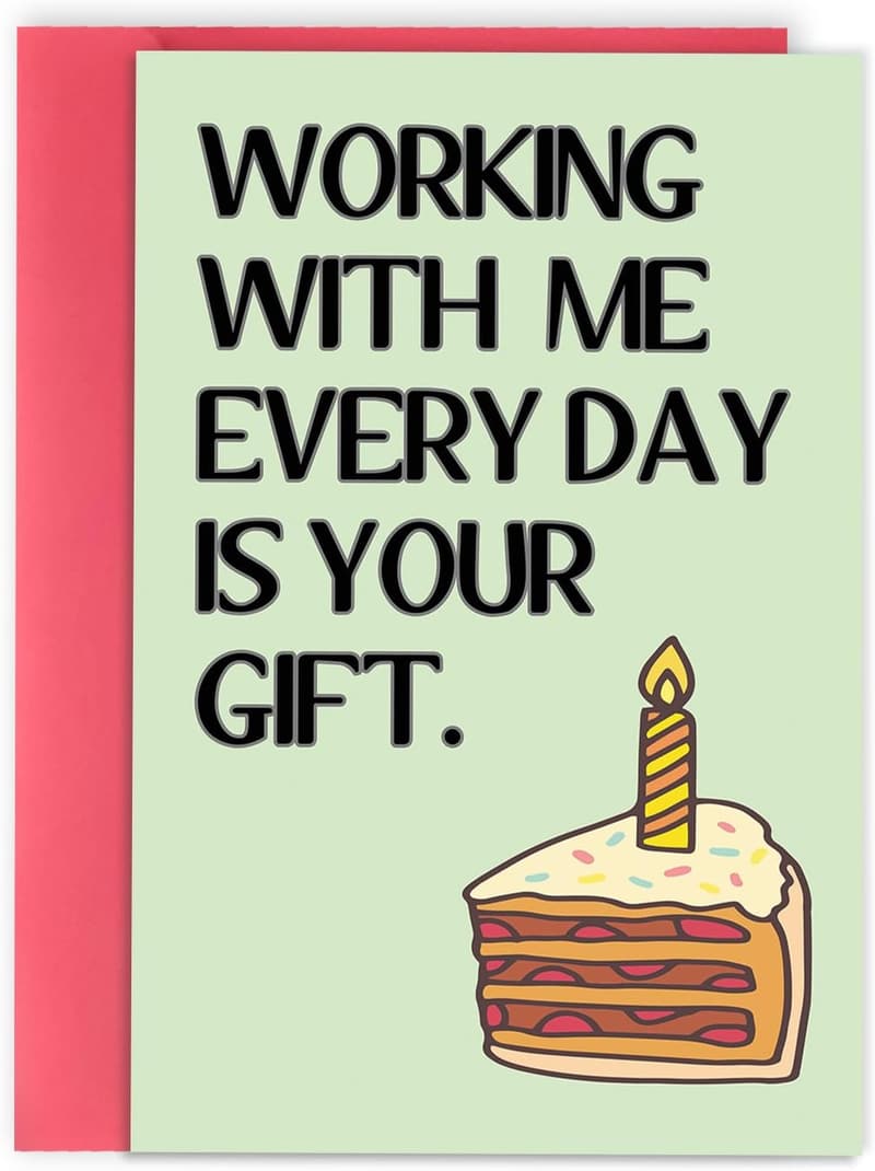 Hilarious Birthday Card for Coworkers and Bosses