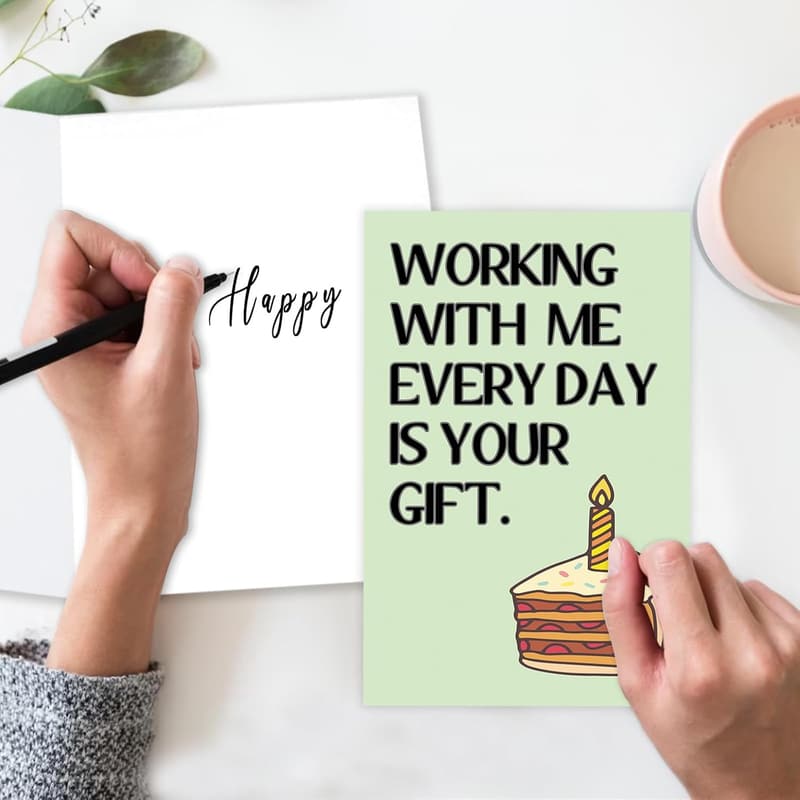 Hilarious Birthday Card for Coworkers and Bosses