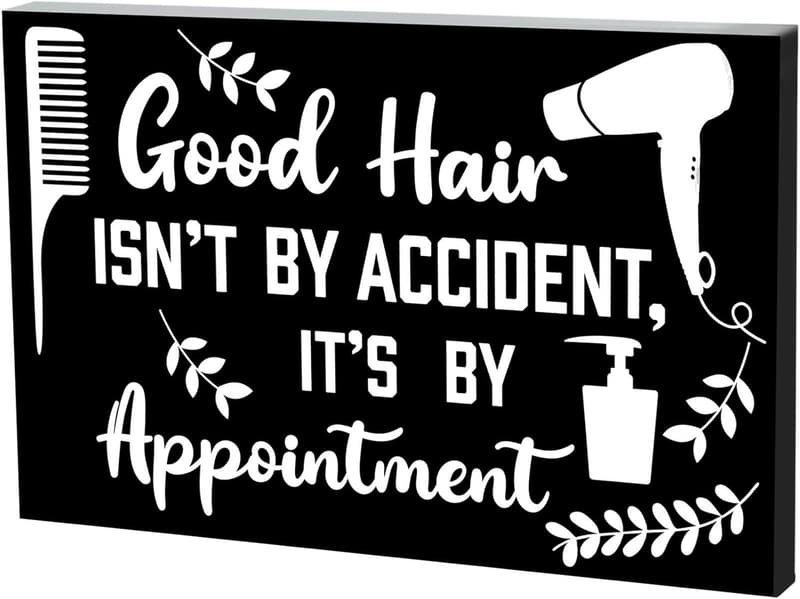 Hair Salon Wall Decor Sign - 