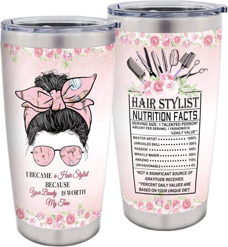 Hairstylist Gift Tumbler – 20oz Coffee Cup for Women