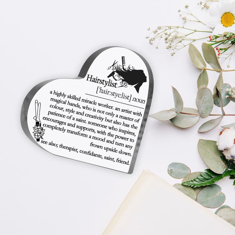 Hairstylist Appreciation Plaque - Inspirational Desk Decor