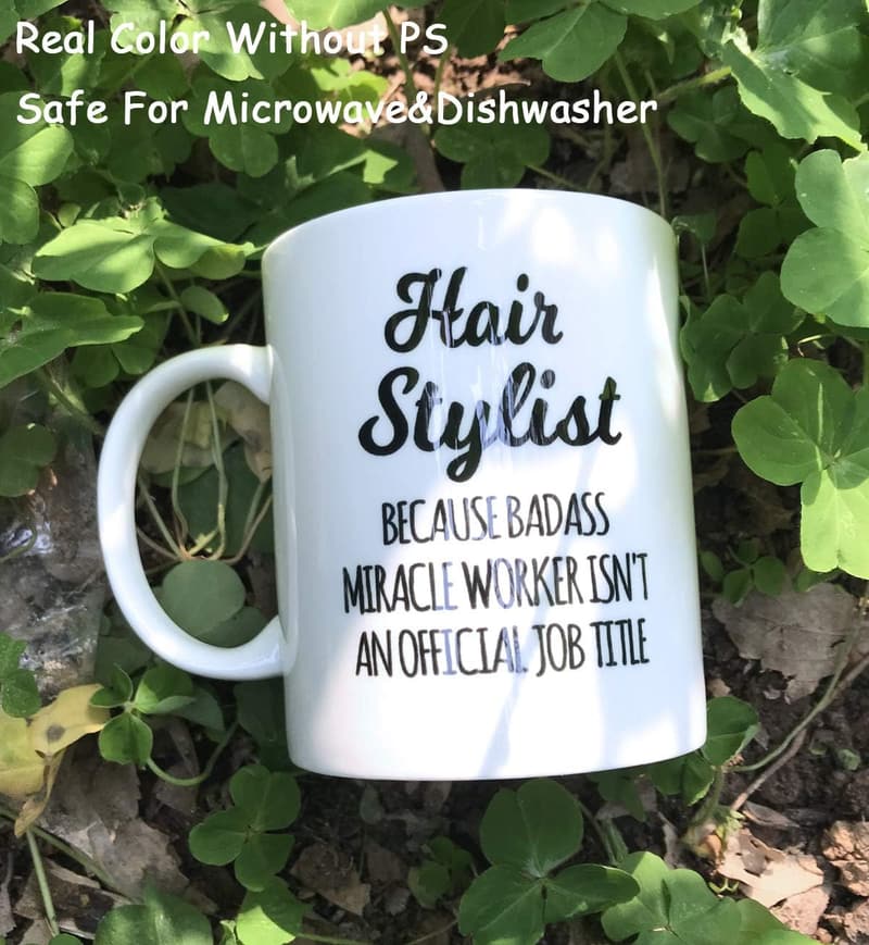 Hair Stylist Coffee Mug - 11 oz White Ceramic Gift