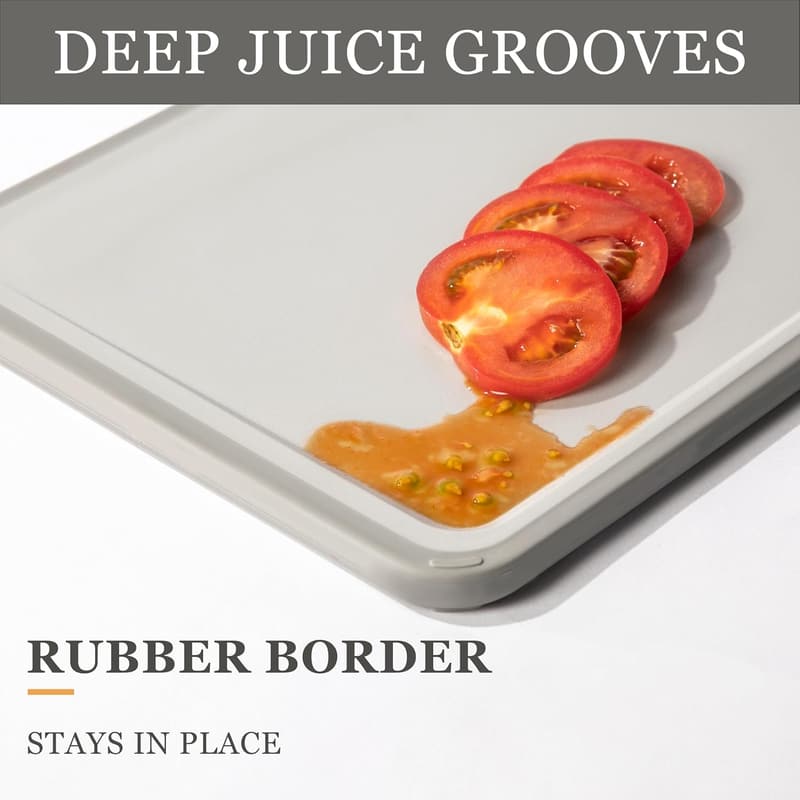 Durable BPA-Free Cutting Board Set - 2 Reversible Boards
