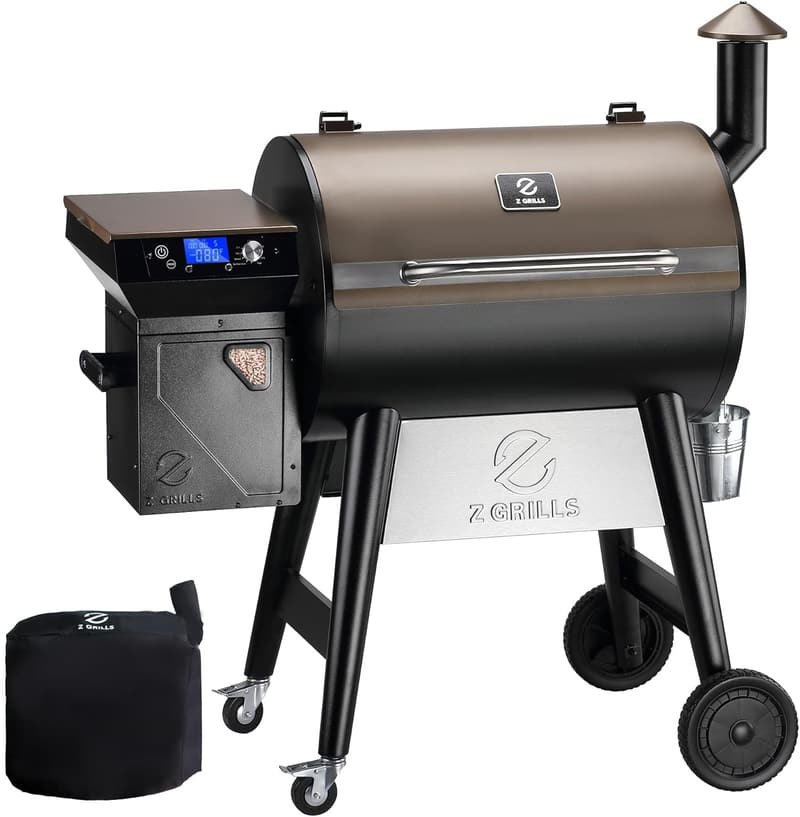 Z GRILLS 7002C Wood Pellet Grill with PID Controller and Cover