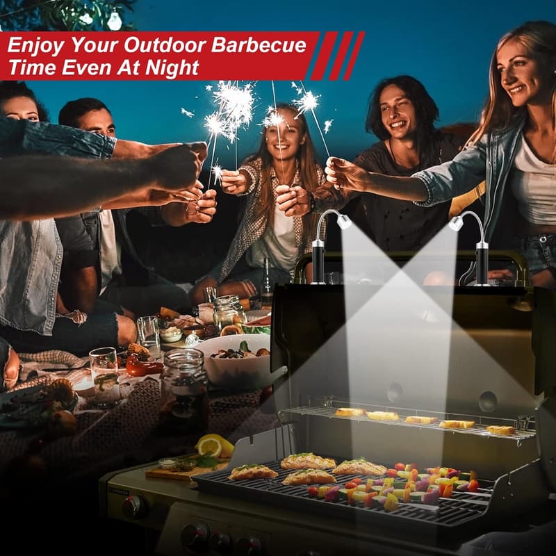 LED BBQ Grill Light with Magnetic Base - Ideal Gift for Men
