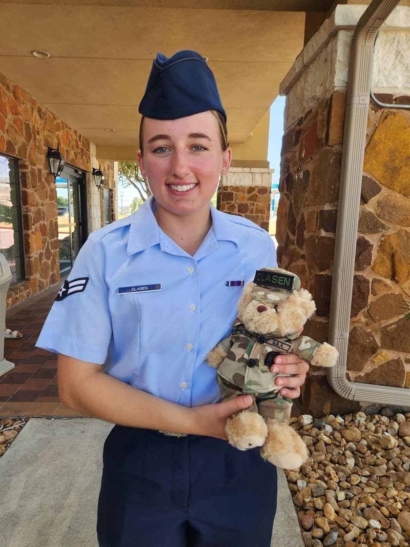 Personalized Air Force Teddy Bear for Boot Camp Graduates