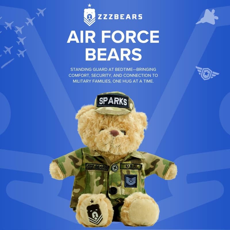 Personalized Air Force Teddy Bear for Boot Camp Graduates