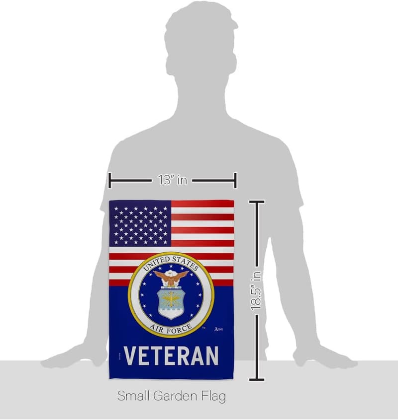 US Air Force Veteran Flag - Memorial Wall Art & Home Decor