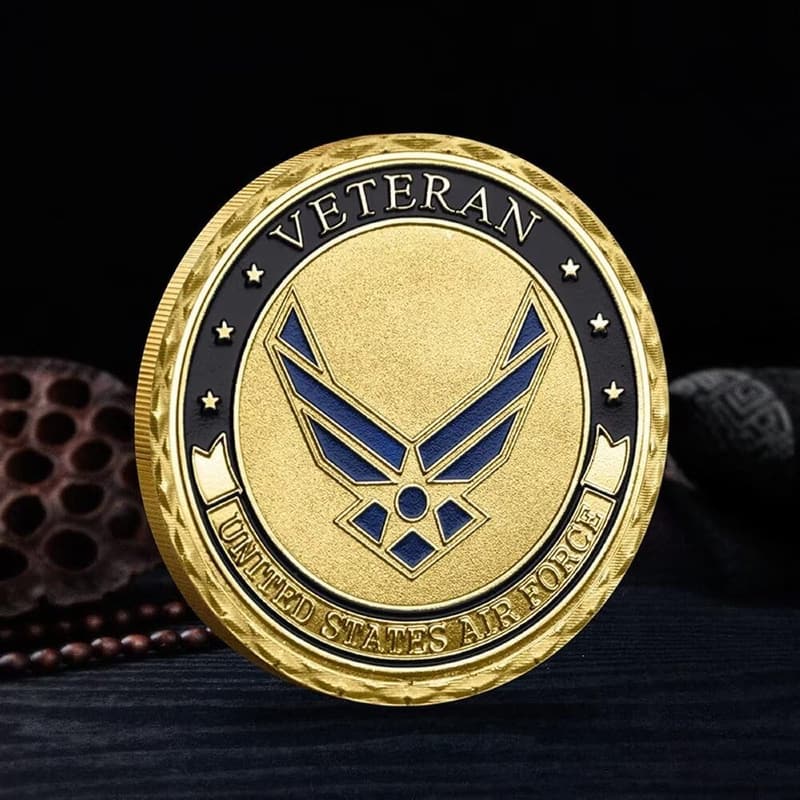 USAF Veteran Challenge Coin – Thank You Gift for Men