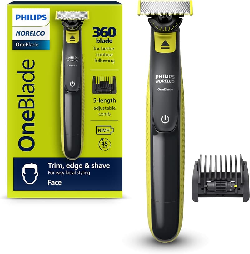 Philips Norelco OneBlade 360 Hybrid Electric Trimmer & Shaver