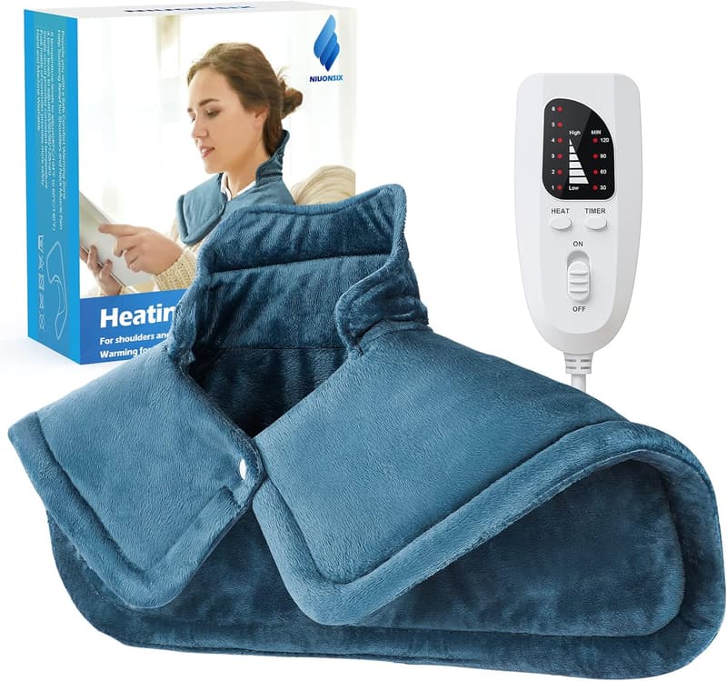 Father's Day Weighted Electric Heating Pad for Neck & Shoulders