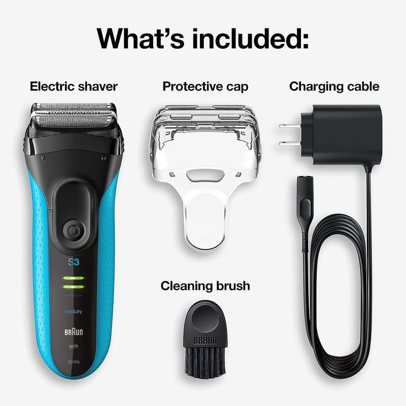 Braun Men's Rechargeable Electric Razor with Precision Trimmer