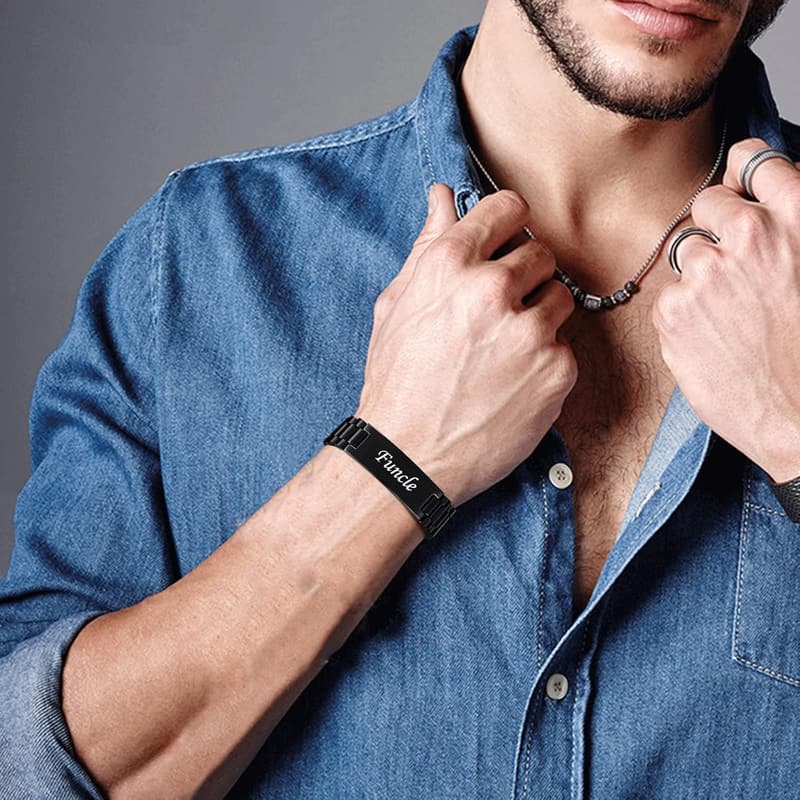 Personalized Stainless Steel Watch Band for Men