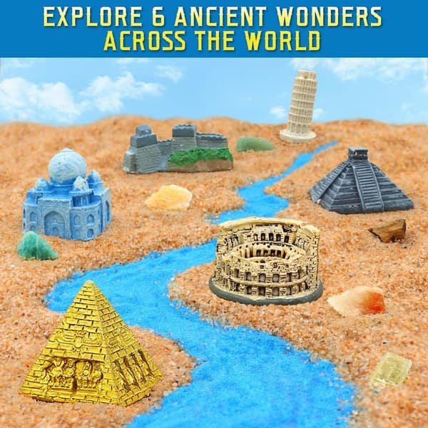 Wonders of the World Dig Kit with Figurines & Learning Cards