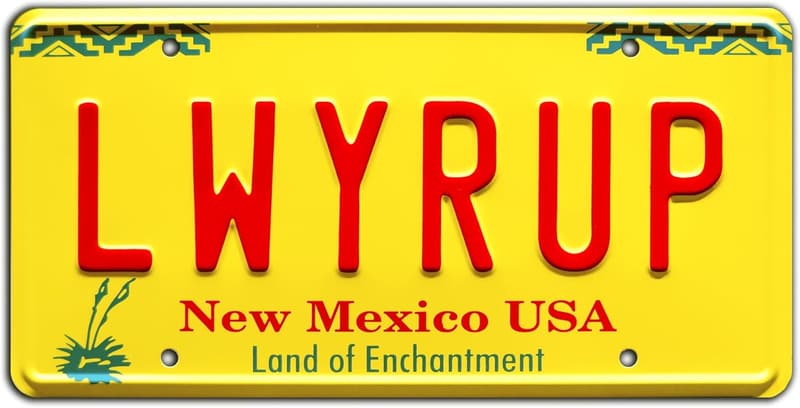 Breaking Bad Metal Stamped License Plate