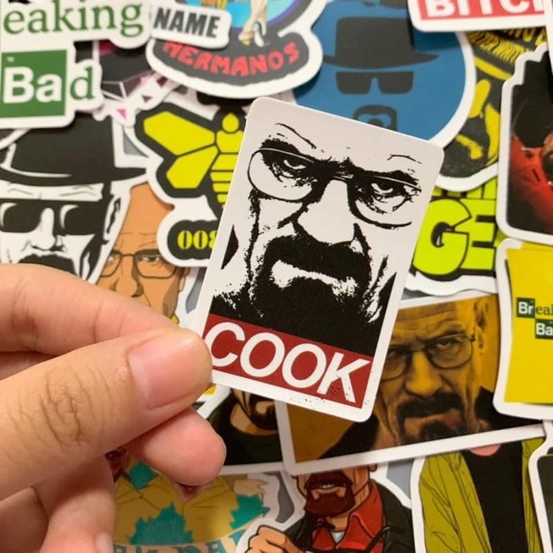 Breaking Bad Vinyl Sticker Pack - 50 Cool Decals for Teens & Adults