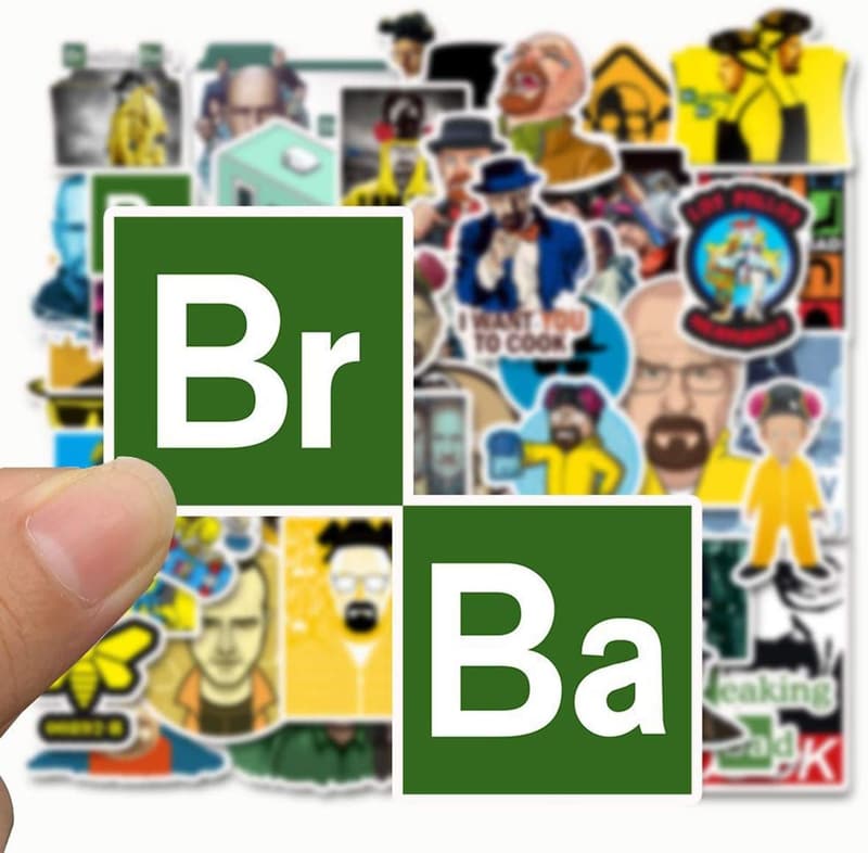 Breaking Bad Waterproof Vinyl Sticker Pack - 50 Funny Quotes