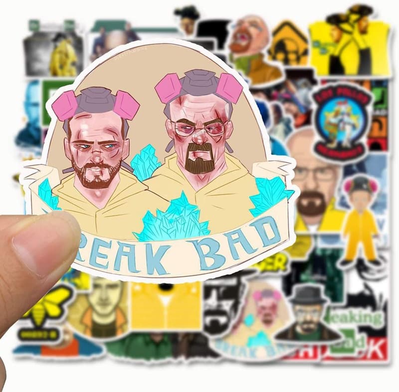 Breaking Bad Waterproof Vinyl Sticker Pack - 50 Funny Quotes