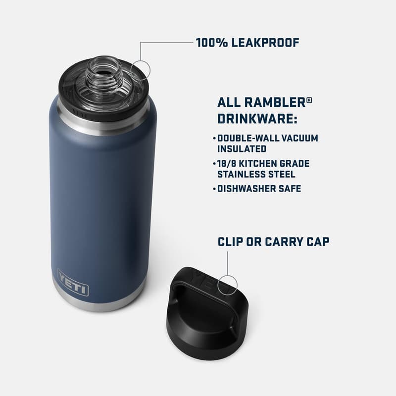 YETI 36 oz Vacuum Insulated Stainless Steel Bottle with Chug Cap