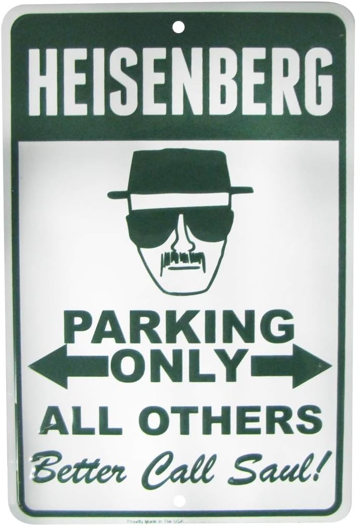Breaking Bad Heisenberg No Parking Metal Sign for Man Cave