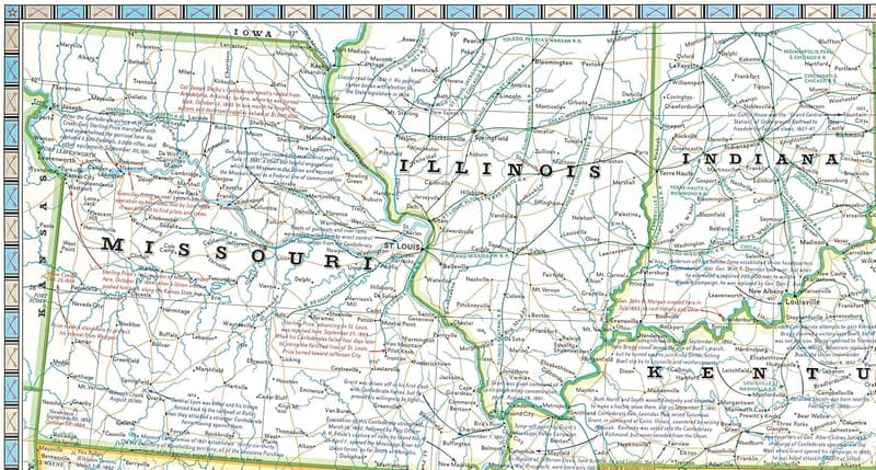 Civil War Battlefields Map