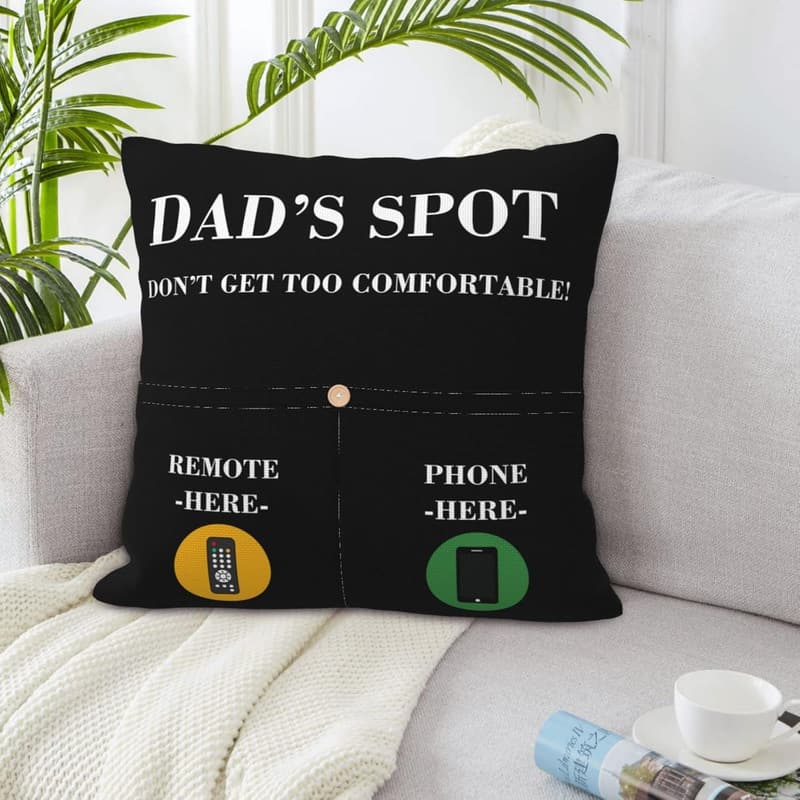 Dad's Spot 2-Sided Throw Pillow Covers, 18x18 inch