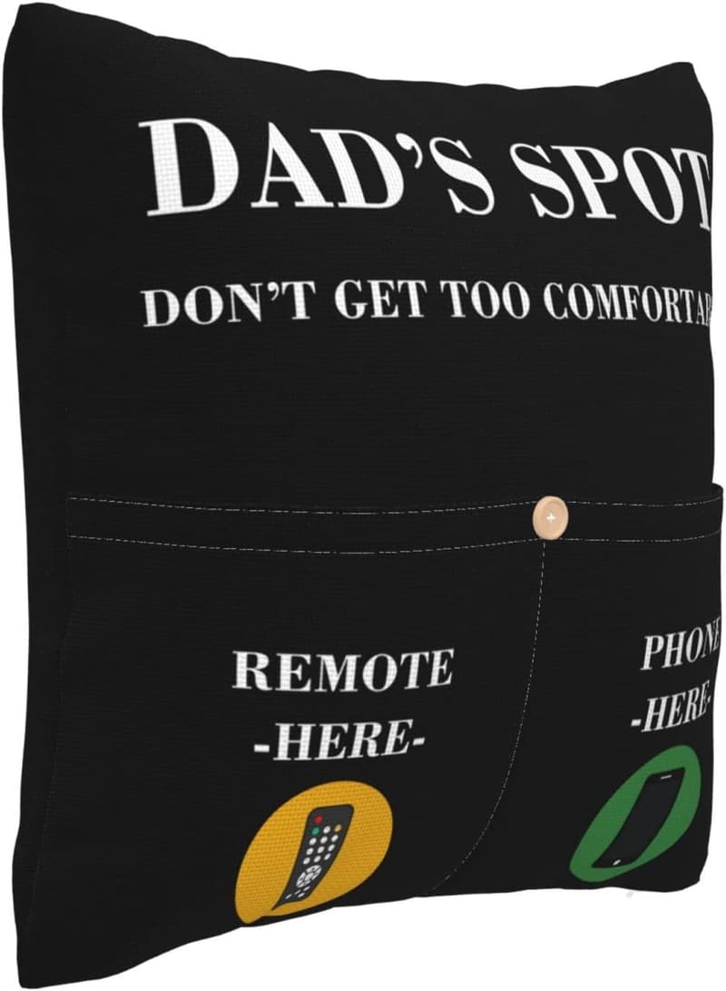 Dad's Spot 2-Sided Throw Pillow Covers, 18x18 inch